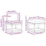 vidaXL Ensemble de canapés d'extérieur 4 pc