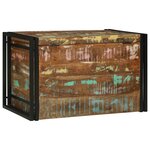 vidaXL Boîte de Rangement Multicolore 80 x 50 x 50 cm - Bois Récupéré