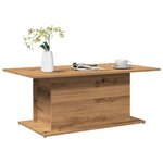 vidaXL Table basse chêne artisanal 102x55 5x40 cm bois d'ingénierie