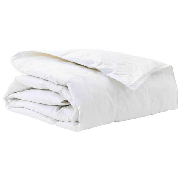 vidaXL Couette Blanc 155 x 220 cm Plume