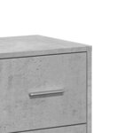 vidaXL Buffet gris béton 60x31x84 cm bois d'ingénierie