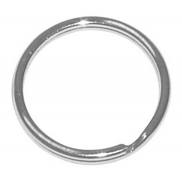 Anneaux de porte-clés 1 5 cm argenté 12 pièces