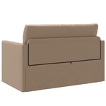 vidaXL Canapé-lit 2-en-1 Cappuccino 124x71x78 cm Simili Cuir