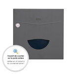 Boite aux lettres Soléa à encastrer 2 portes Gris anthracite REN 0206 MS