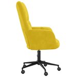 vidaXL Chaise de relaxation Jaune moutarde Velours