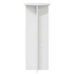 vidaXL Support de Plante 2 Pièces Blanc brillant Ø40 x 100 cm