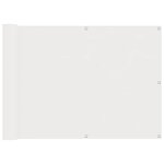 vidaXL Écran de balcon Blanc 75 x 200 cm Oxford alu enduit de PU