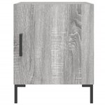 vidaXL Tables de chevet 2 Pièces sonoma gris 40x40x50cm bois d'ingénierie