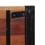 vidaXL Tête de lit 180 cm bois massif récupéré et fer