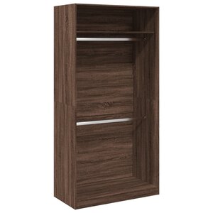 vidaXL Garde-robe chêne marron 100x50x200 cm bois d'ingénierie