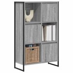vidaXL Bibliothèque Gris Sonoma 68 x 30 x 108.5 cm Bois d'ingénierie