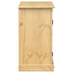vidaXL Armoire lavabo de salle de bain Corona bois de pin massif