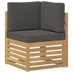 vidaXL Ensemble de canapés d'extérieur 6 pc Blanc et anthracite