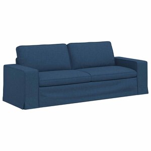 vidaXL Canapé Bleu 222 x 80 x 82 cm tissu