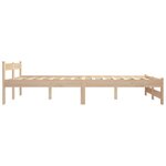 vidaXL Cadre de lit Bois de pin massif 160x200 cm