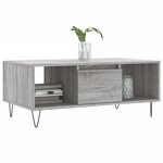 vidaXL Table basse Sonoma gris 90x50x36 5 cm Bois d'ingénierie