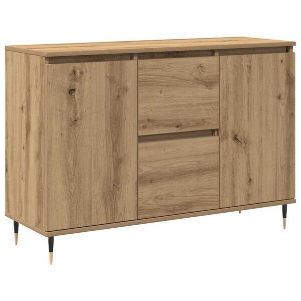 vidaXL Buffet Chêne artisanal 101 5 x 35 x 70 cm Bois d'ingénierie