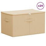 vidaXL Boîte de rangement 24 pc Tissu intissé 55 x 35 x 32 cm 61 6 L