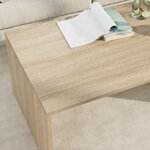 vidaXL Table basse Chêne Sonoma 95 x 50 x 34 cm Bois d'ingénierie