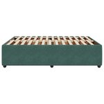 vidaXL Cadre de lit Vert foncé 140x190 cm Velours