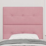 Tête de lit LED vidaXL Rose 80 cm Velours