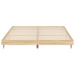 vidaXL Cadre de lit sans matelas chêne sonoma 140x200 cm