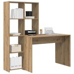 vidaXL Bureau Chêne artisanal 138 5 x 55 x 143 cm Bois d'ingénierie
