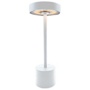 Lampe de table sans fil Roby 30 cm - Touch en aluminium - Blanc mat - LED
