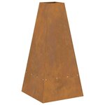 vidaXL Braise Marron 50 x 50 x 100 cm Acier