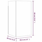 vidaXL Ensemble de meubles TV 7 Pièces Chêne fumé Bois d'ingénierie