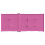 vidaXL Coussins de chaise à dossier haut lot de 6 rose tissu
