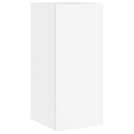 vidaXL Meuble TV muraux 3 Pièces avec lumières LED blanc
