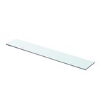 vidaXL Panneaux d'étagère 2 Pièces Verre Transparent 70x12 cm