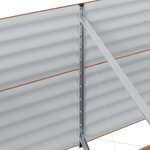 vidaXL Jardinière surélevée Marron 240 x 80 x 81 cm Acier