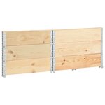 vidaXL Jardinières surélevées 3 Pièces 100x100 cm Bois de pin solide