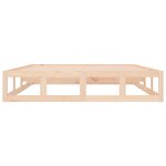 vidaXL Cadre de lit sans matelas 135x190 cm bois massif