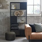 LABEL51 Tapis Jute Rond 150x150 cm XL Vert armée