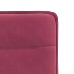 vidaXL Chaises à manger lot de 4 Rouge bordeaux Velours
