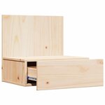 vidaXL Table de chevet Marron 42 x 32 5 x 40 cm Bois massif en pin