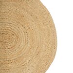 vidaXL Tapis de surface ovale Naturel 152 x 245 cm Jute