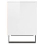 vidaXL Tables de chevet 2 Pièces blanc brillant 40x35x50 cm