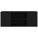 Meuble TV vidaXL Noir Chêne 100x35x40 cm Bois d'ingénierie