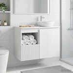 vidaXL Armoire de salle de bain Blanc 30 x 44 5 x 50 cm