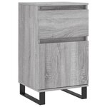 vidaXL Buffets 2 Pièces sonoma gris 40x35x70 cm bois d'ingénierie