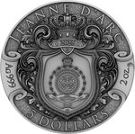 Pièce de monnaie en Argent 5 Dollars g 62.2 (2 oz) Millésime 2025 JEANNE D ARC