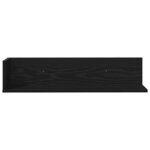 vidaXL Étagères murales 2 Pièces noir 75x16 5x16 5 cm bois d'ingénierie