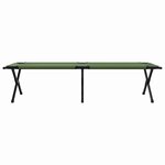 vidaXL Lit de camping pliant 2 Pièces Amy jaune Tissu Oxford