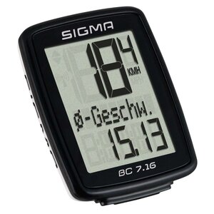 Sigma ordinateur de vélo bc 7.16 sts noir