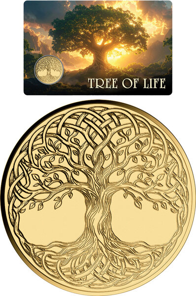 Monnaie TREE OF LIFE 1/1000 Oz Medaille Or