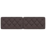vidaXL Coussin de tête de lit marron foncé 180 cm tissu